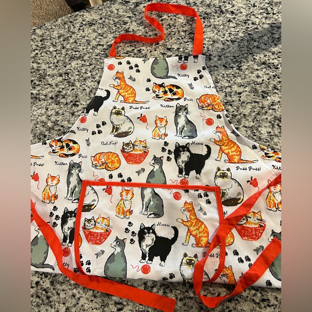Cat Lover Kitchen Apron